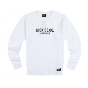 DICKIES Logo Long Sleeves Tee - White
